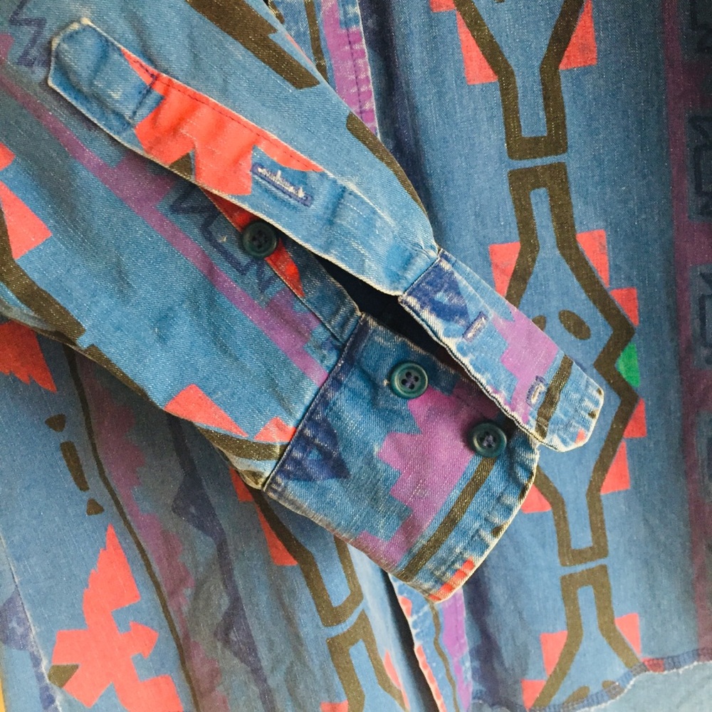 Vintage Patterned Wrangler Button Down - image 5